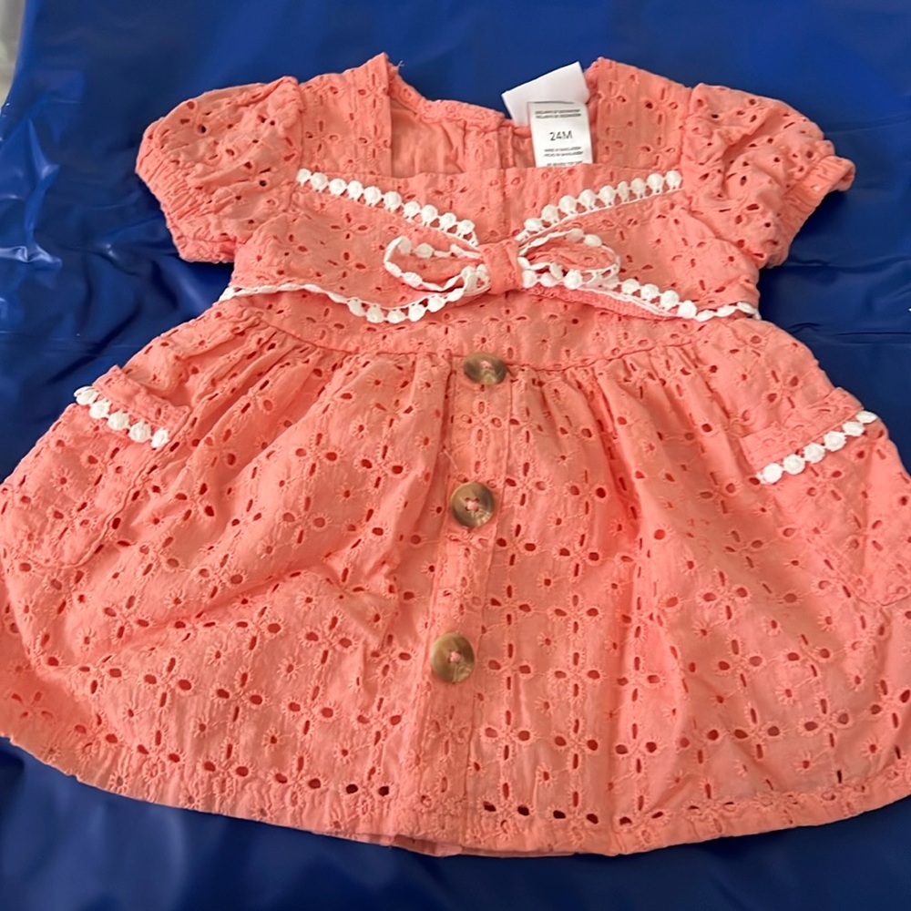 little lass, pink dress